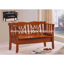 Klassischer Indoor Holz Tisch Stuhl mit Rest Rücken &amp; Lagerung Sitz